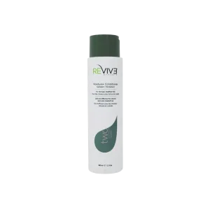 A sleek, modern bottle of conditioner prominently displays its branding and product details
